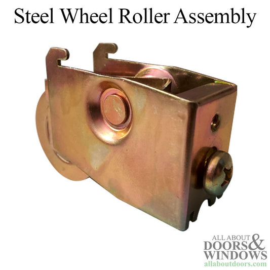 Sliding Door Roller with Hooks for Sliding Glass Doors 1.5 Inch Steel Ball Bearing Wheel Diameter