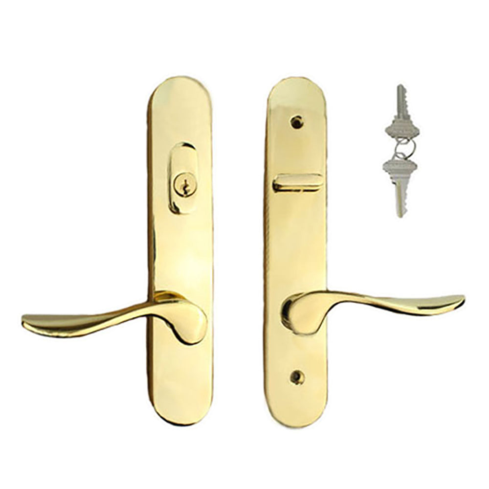 Marvin Active Keyed Trimset with interior thumbturn - PVD Brass - Marvin Active Keyed Trimset with interior thumbturn - PVD Brass