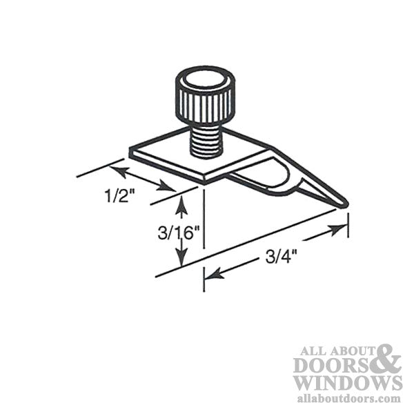 Storm Door Panel Clip with Offset 8 Pack - Storm Door Panel Clip with Offset 8 Pack