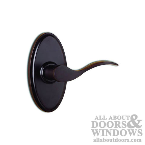 Weslock Right Hand Bordeau Oval Passage Lock w/ Adjust. Backset & Full Lip Strike Oil Rubbed Bronze - Weslock Right Hand Bordeau Oval Passage Lock w/ Adjust. Backset & Full Lip Strike Oil Rubbed Bronze