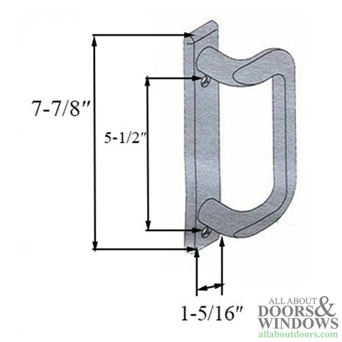 Andersen Anvers Exterior Handle French-wood Sliding Door Oil Rubbed Bronze - Andersen Anvers Exterior Handle French-wood Sliding Door Oil Rubbed Bronze