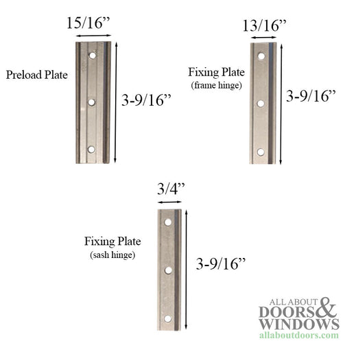 Giesse Terrace Door Clamp Hinge, 4 wings - Giesse Terrace Door Clamp Hinge, 4 wings