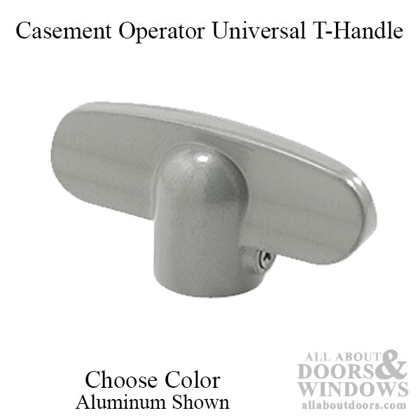 Casement Window Operator Universal Tee Handle, Diecast Zinc - Choose Color - Casement Window Operator Universal Tee Handle, Diecast Zinc - Choose Color