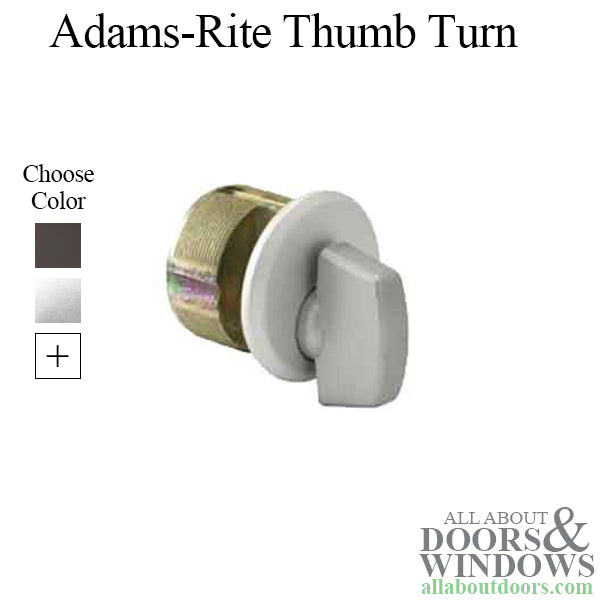 Thumb Turn,Brass Mortise Cylinder, Brass Adams-Rite Cam - Choose Color - Thumb Turn,Brass Mortise Cylinder, Brass Adams-Rite Cam - Choose Color