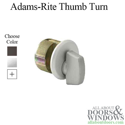 Thumb Turn,Brass Mortise Cylinder, Brass Adams-Rite Cam - Choose Color - Thumb Turn,Brass Mortise Cylinder, Brass Adams-Rite Cam - Choose Color