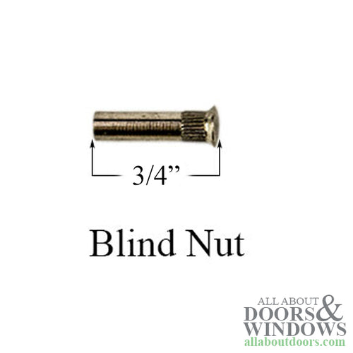 Blind Nut, For Use With V4 Mounting Bolt - Choose Color - Blind Nut, For Use With V4 Mounting Bolt - Choose Color