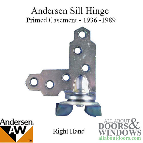Andersen Window - Primed Casement Sill Hinge, Sill - Right - Andersen Window - Primed Casement Sill Hinge, Sill - Right