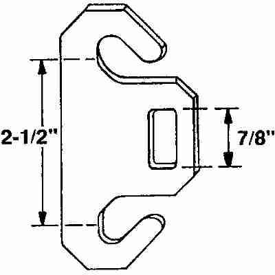 Hook Plate - Dual Springs on garage doors w/ 3 Inch Pulley - Hook Plate - Dual Springs on garage doors w/ 3 Inch Pulley