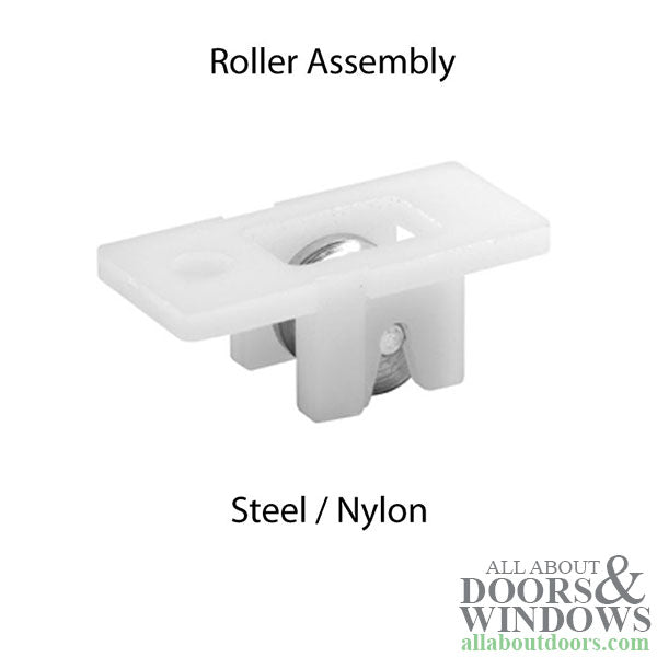Roller Assembly (Grooved) - Sliding Windows, Nylon / Steel - Roller Assembly (Grooved) - Sliding Windows, Nylon / Steel