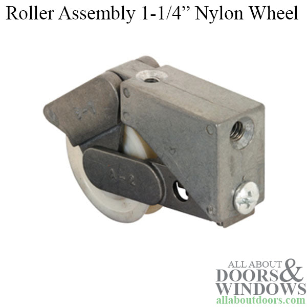 1-1/4 nylon wheel, roller assembly - 1-1/4 nylon wheel, roller assembly