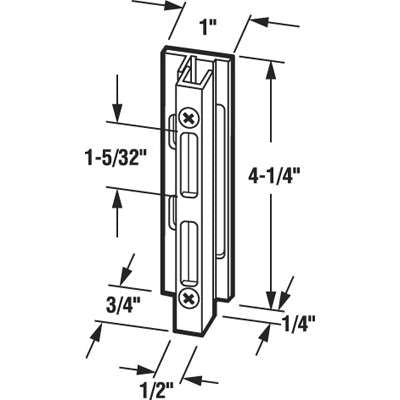 Keeper, Extruded SGD  (AL) 4-1/4 inch Long- aluminum - Keeper, Extruded SGD  (AL) 4-1/4 inch Long- aluminum