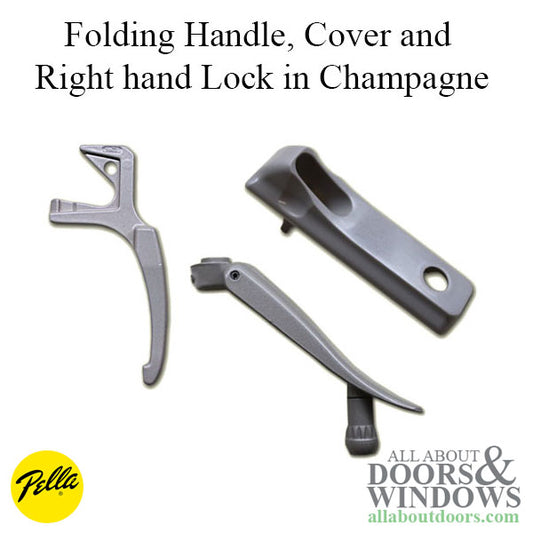 Folding Handle, Cover & Right Hand Lock, Pella 2000-Current - Choose Color