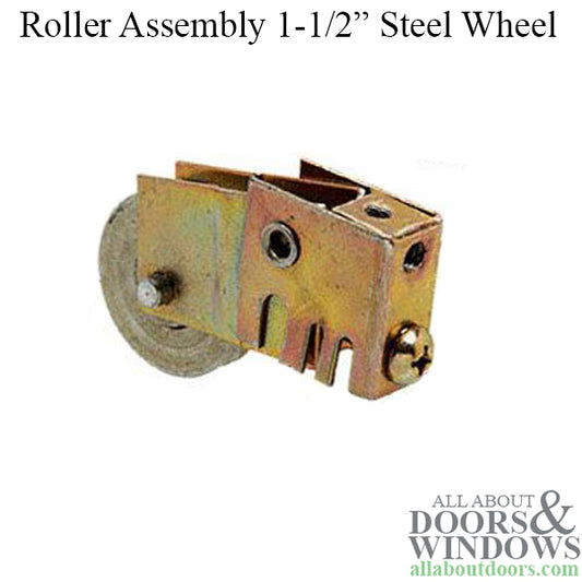 Sliding Door Roller For Overseas Doors 1.5 Inch Steel Wheel with Adjustable Metal Housing For Glass Sliding Doors