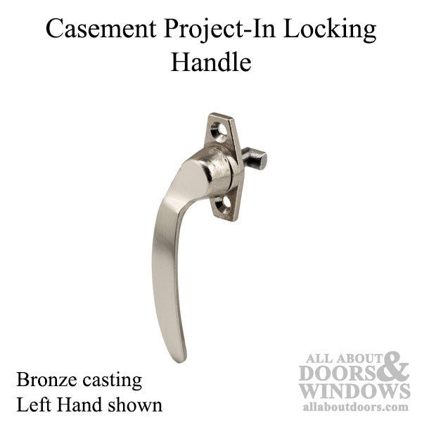 Project-In Locking Handle, Left Hand, 1-3/8 in - Bronze casting - Project-In Locking Handle, Left Hand, 1-3/8 in - Bronze casting
