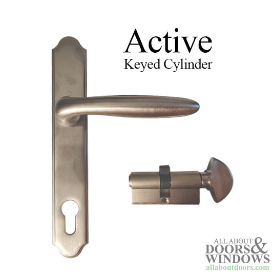 Hoppe Active Verona Handle Set, M151/374N - Satin Nickel