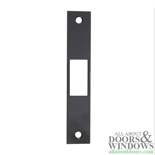 Custom Deadbolt Strike Plate 1" x 5-1/2", Non-Handed - BLACK