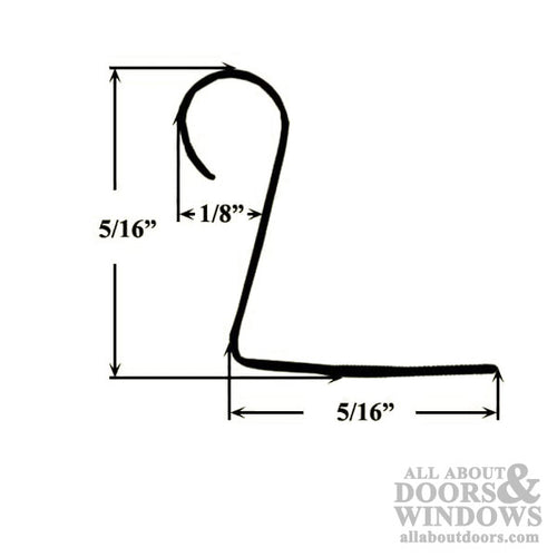 Seal Rite Rolled Metal Spring Tension Window Grid Clip 10 Pack - Seal Rite Rolled Metal Spring Tension Window Grid Clip 10 Pack