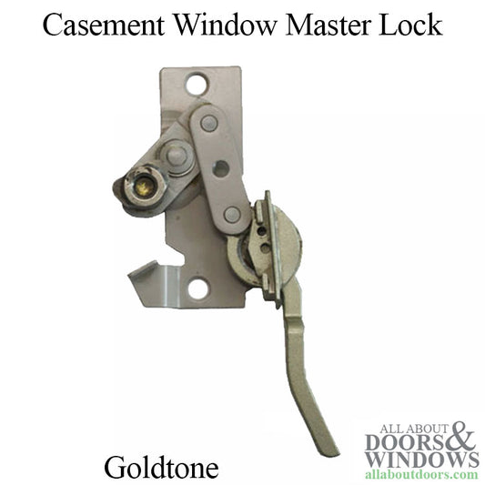 Concealed Master Lock with Escutcheon Plate, LH - Gold