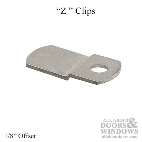 Z Clips - 1/8 inch offset - Z Clips - 1/8 inch offset