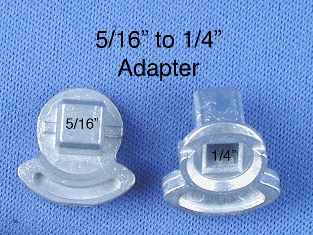 Adapter, Storm Door Spindle 1/4 to 5/16 - Adapter, Storm Door Spindle 1/4 to 5/16