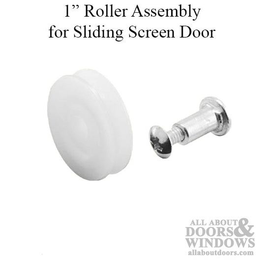 1 Inch Roller Assembly with 1 Inch Nylon Wheel for Sliding Screen Door