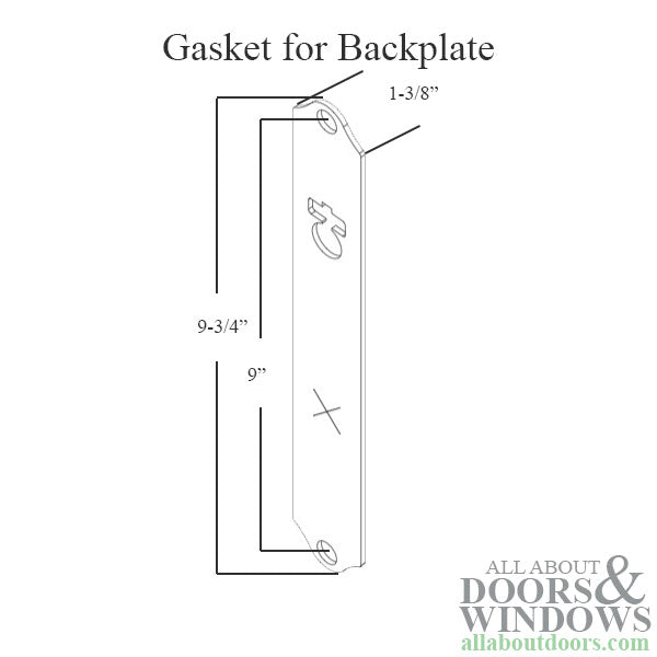 HOPPE HLS7 Gasket for M2172N Backplate - HOPPE HLS7 Gasket for M2172N Backplate