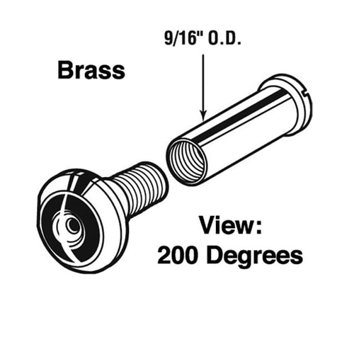 Door Viewer - 200å¡ Degree - Polished Brass - Door Viewer - 200å¡ Degree - Polished Brass