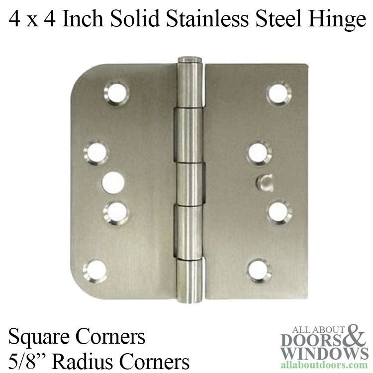 4 x 4 Inch Solid Stainless Steel, 5/8