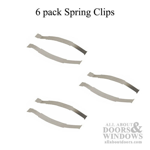 Spring Clip for Commercial door astragal Weatherstrip - 6 pack - Spring Clip for Commercial door astragal Weatherstrip - 6 pack