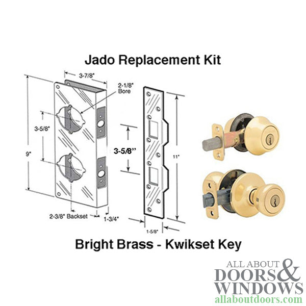 Recessed 2-3/8 x 1-3/4  2-Hole Combination Lock Reinforcer - Polished Brass - Recessed 2-3/8 x 1-3/4  2-Hole Combination Lock Reinforcer - Polished Brass