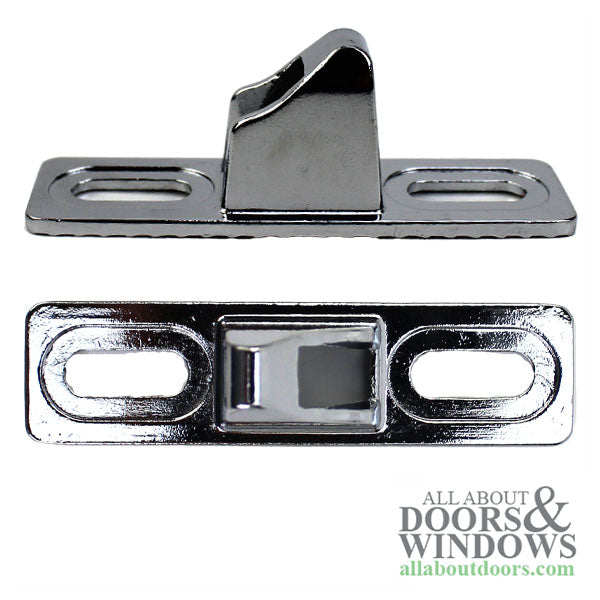 Sliding Patio Door Handleset Flush Tyle Handle 6 5/8 Inch Hole Center Chrome Handle - Sliding Patio Door Handleset Flush Tyle Handle 6 5/8 Inch Hole Center Chrome Handle