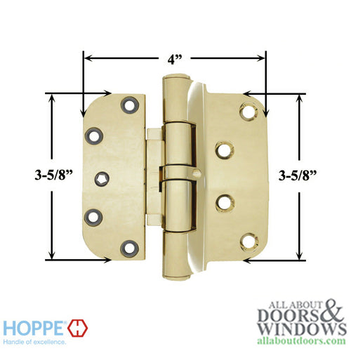 Hoppe F77-R, 2009 Guide Hinge, Resista  Brass - Hoppe F77-R, 2009 Guide Hinge, Resista  Brass