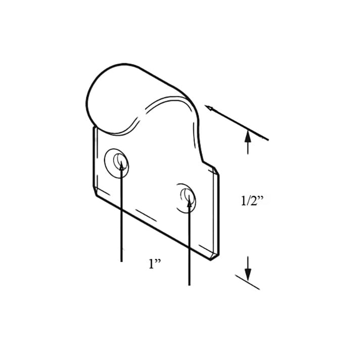 Sash Lift - Wood Sash Hardware, Stamped Steel - Choose Color - Sash Lift - Wood Sash Hardware, Stamped Steel - Choose Color