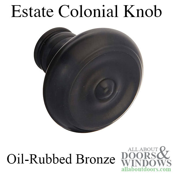 5020 Estate Colonial Knob - Oil Rubbed Bronze - 5020 Estate Colonial Knob - Oil Rubbed Bronze