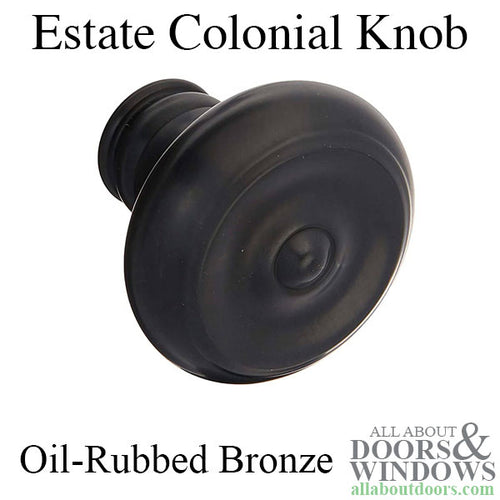 5020 Estate Colonial Knob - Oil Rubbed Bronze - 5020 Estate Colonial Knob - Oil Rubbed Bronze