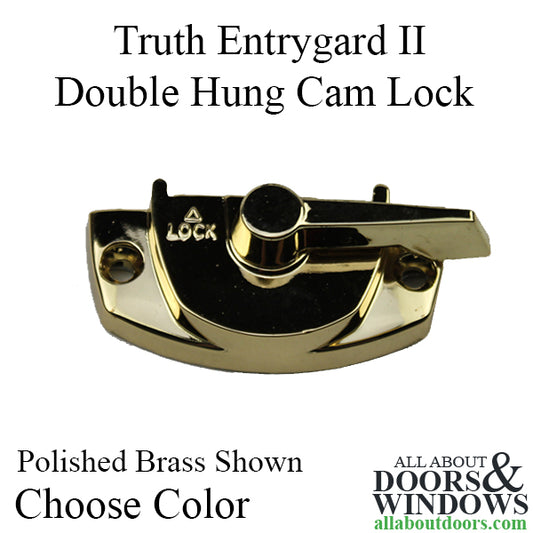 Truth Double Hung Cam Lock,  Entrygard II, With Lugs