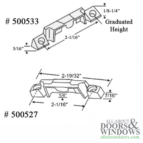 Angled Base, Keeper with Lug Receivers - Angled Base, Keeper with Lug Receivers