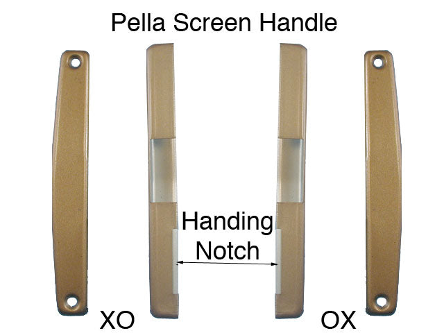 Pella Handle Set for Patio Screen Door in Copperite (1959-1990 Models) - Pella Handle Set for Patio Screen Door in Copperite (1959-1990 Models)