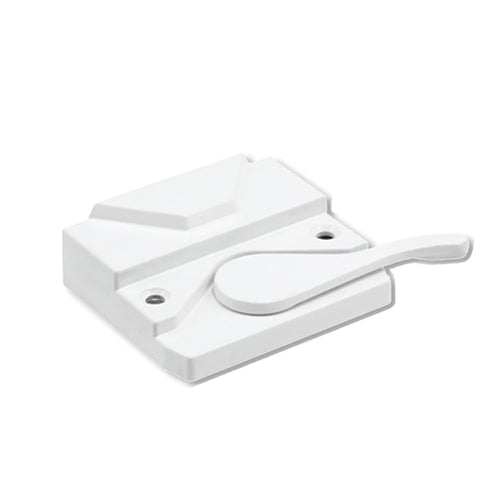 Sash Lock - 2-3/8 Hole Spacing, Casement Windows, Left Hand - White - Sash Lock - 2-3/8 Hole Spacing, Casement Windows, Left Hand - White