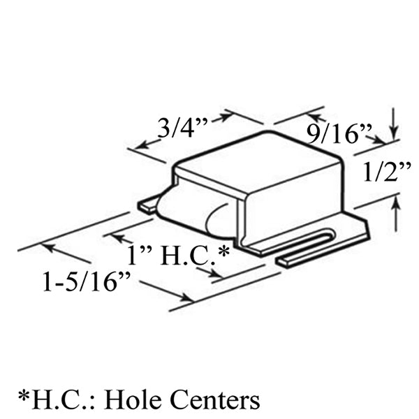 Shower Door Catch Stainless Steel Housing with Stainless Tip - Shower Door Catch Stainless Steel Housing with Stainless Tip