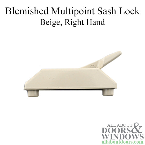 Blemished Multi-Point Sash Lock Cover and Handle, Right Hand - Beige - Blemished Multi-Point Sash Lock Cover and Handle, Right Hand - Beige