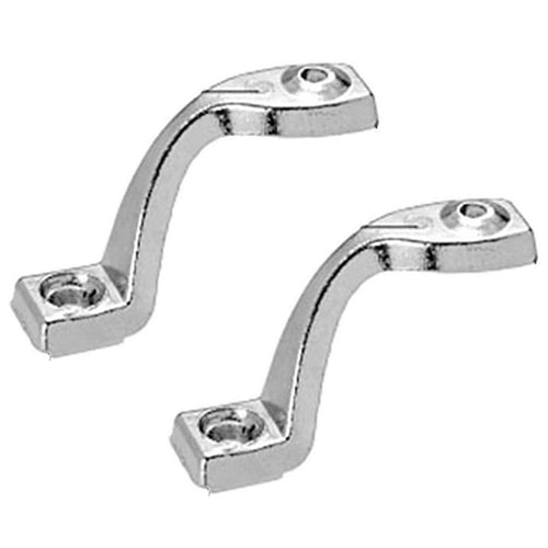 Diecast Chrome Plated Bracket Set for Attaching Wood Handles Left and Right Hand - Diecast Chrome Plated Bracket Set for Attaching Wood Handles Left and Right Hand