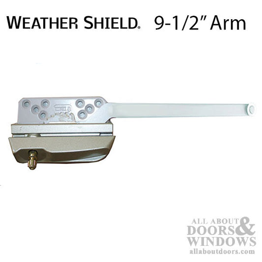 Weather Shield 9-1/2" Single Arm Operator, RH  used with folding handle