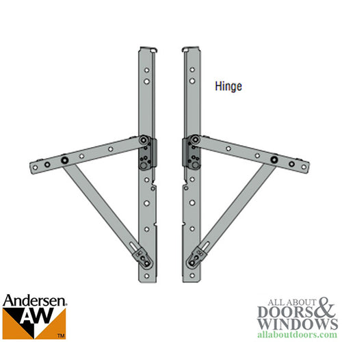 Andersen Awning 9-1/2 Hinge, High Corrosion Resistant - Andersen Awning 9-1/2 Hinge, High Corrosion Resistant