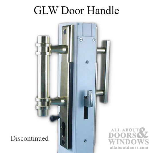 Great Lakes Window Patio Door Handle Set 9-1/8" Screw Hole Spacing Plated Brass