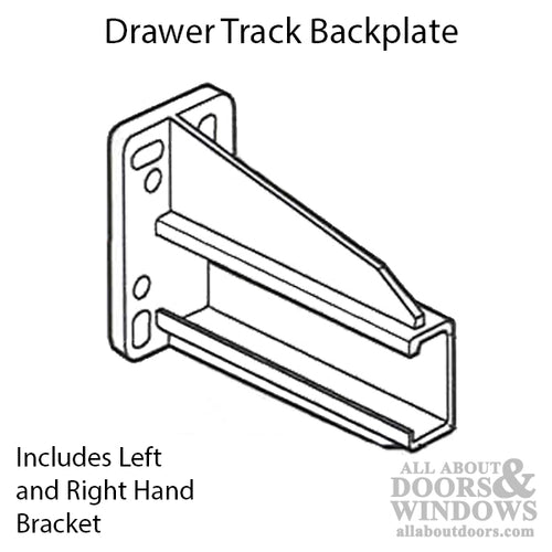 Backplate - Drawer Track - Backplate - Drawer Track