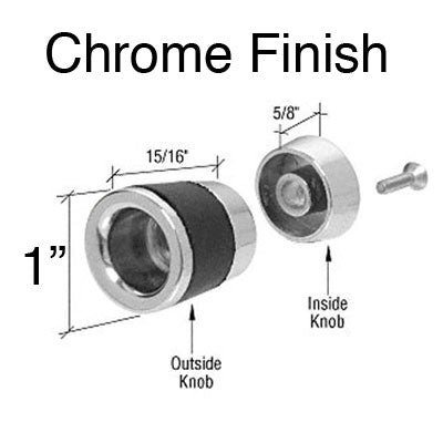 Diecast Finger Pull for Shower Door Polished Chrome - Diecast Finger Pull for Shower Door Polished Chrome