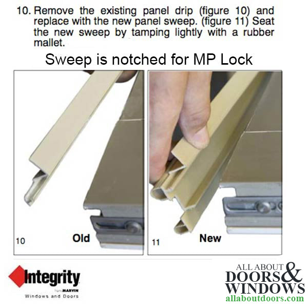 Integrity Hinged Door Sweep, Primary 2-6 Door, V1890 Weatherstrip - Integrity Hinged Door Sweep, Primary 2-6 Door, V1890 Weatherstrip