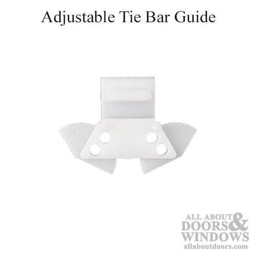 Adjustable Tie Bar Guide, VS Casement - White - Adjustable Tie Bar Guide, VS Casement - White