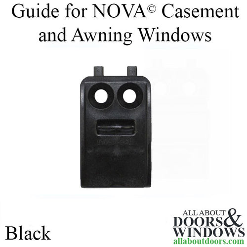 Guide for Nova Casement & Awning Window Multipoint Lock Bar - Black - Guide for Nova Casement & Awning Window Multipoint Lock Bar - Black